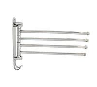 UPALDHOU 304 Stainless Steel Towels with Double Hook, 180 Degree Activity, Ideal for Bathroom and Other Wet Places
