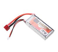 UPALDHOU 30C Discharge Rate 7.4V 1300mAh Lipo Battery with T Plug, Small Lightweight Rechargeable Battery for Racing Drones, Helicopters, Cars, Boats, Extended Entertainment, Versatile