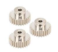 UPALDHOU 3PCS Metal Motor Gears, M0.6 Module 3.175mm Hole Diameter Steel Pinion Gear with Set Screws for 1/10 RC Car Truck, Made of Excellent Steel,Applicable Range Including Suitable for (29T)