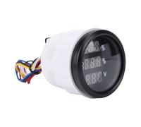 UPALDHOU 52mm Digital Gauge, 3 in 1 Water Level Voltmeter for 12V 24V | ABS Housing, Blue Green Red Readouts, Sewage Monitoring, RV Truck Ship Yacht Compatibility, 12V 24V Systems