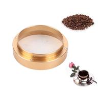 UPALDHOU 58mm Aluminum Precision Coffee Dosing Ring Funnel for Hand-Made Coffee, Lightweight and Portable Replacement for Maker, Ideal for Reducing Waste of Powder (Gold)