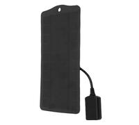 UPALDHOU 5W USB Solar Panel Charger, Efficient Energy Conversion, Stable Power Supply for Outdoor Adventures, Lightweight Design, Universal Compatibility, Safety Mechanisms, Constructed (Black)