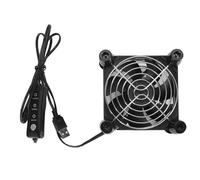 UPALDHOU 90 -mm High -speed Cover Fan 2800 RPM Efficient Cooling Fan for Computer Games, Black ABS Material