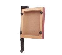UPALDHOU Arc Handle Manual Paper Cutter Accurate A5 Paper Trimmer for School Office, Clean Cutting Desktop Cutter, Sturdy Long Life Span Cutting Tool (Wood)