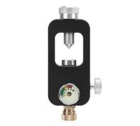 UPALDHOU Aviation Aluminum Scuba Tank Adapter Ball Lock Design 8mm Inflation Port 40Mpa Pressure with Spiral Knob for Gas Transfer to 0.5L 1L Tanks (Black)