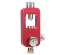 UPALDHOU Aviation Aluminum Scuba Tank Adapter Ball Lock Design 8mm Inflation Port 40Mpa Pressure with Spiral Knob for Gas Transfer to 0.5L 1L Tanks (Red)