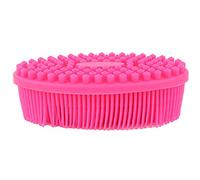 UPALDHOU Baby Bath Brush, Silicone Massage Brush for Dry Skin, Strengthening Physique and Developing Intelligence, Promotes Educational Integration, Enhances Concentration with (Rose Red)