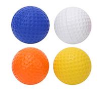 UPALDHOU Ball, PU Colorful Elastic Golfballs for Kids Training Practice, 12pcs Set with Mesh Storage Bag, Perfect for Indoor and Outdoor Use