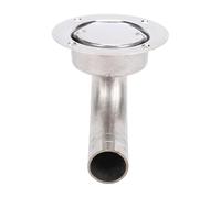UPALDHOU Boat Bend Floor Drain, 304 Stainless Steel Deck Drain with Removable Mesh Cover for Yachts and Vessels, 3 Inch Size for 1 Inch Pipe