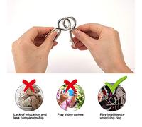 UPALDHOU Brain Teaser IQ Test Disentanglement Puzzles Set, 20pcs Metal Wire Puzzle Set, for Kids Adults Challenge, with Metal Wire, Disentanglement, Solve