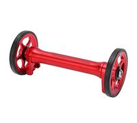 UPALDHOU Brompton Bike Wheel Extension Rod 80mm Adjustable Aluminum Extender Bar for Folding Cycle with 115mm Installation Width Lightweight Durable (Red)