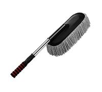 UPALDHOU Car Dust Cleaner Brush, Car Duster Extendable Handle Soft Dust Brush Multifunctional Auto Dusting Cleaning Tools (Grey)