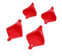 UPALDHOU Car Hose Guide, 4 Pack Tire Hose Roller Sliding Tool to Prevent Stucking Under Wheels, with Textured Strip for Car Washing, Motorcycle, RV and Bike (Red)