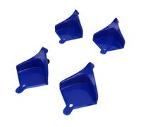 UPALDHOU Car Hose Guide, 4 Pack Tire Hose Roller Sliding Tool to Prevent Stucking Under Wheels, with Textured Strip for Car Washing, Motorcycle, RV and Bike (Blue)