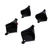 UPALDHOU Car Hose Guide, 4 Pack Tire Hose Roller Sliding Tool to Prevent Stucking Under Wheels, with Textured Strip for Car Washing, Motorcycle, RV and Bike (Black)