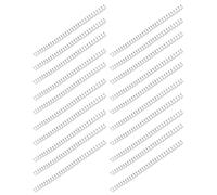 UPALDHOU Colorful Durable Spiral Binding Coils for 30 Sheet Paper for Office Students, 20Pcs ABS Plastic Binding Spines (Clear)
