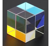 UPALDHOU Cube Stained Glass Prism K9 Optical Glass 6-Sided (2 * 2 * 2cm) | K9 optical glass, teaching and research tool, photography use, decorative display, refraction and reflection