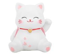 UPALDHOU Cute Cat Desk Accessories, Resin Material Cat Pen Holder, Multipurpose Pencil and Toothbrush Holder for Office and Home Use