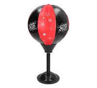 UPALDHOU Desktop Punch Bag, Thickened PU Leather Stress Relief Ball with Steel Spring for Office Workers and Kids, 9.4 Inch Diameter Stress Buster