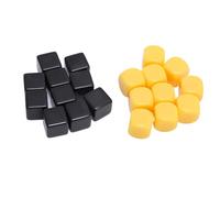 UPALDHOU Dice Set, 20Pcs 16mm Plastic Impact Proof Multifunctional DIY Dice with Storage Bag for Board Games