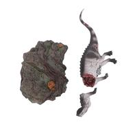 UPALDHOU Dinosaur Model Set Plastic Ancient Animal Figures with Scenic Display Base for Kids Adults Collectors