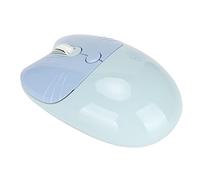 UPALDHOU Double Mode Bt Silent Mouse Ergonomic Mouse Design For the Home Travel Office (Blue)