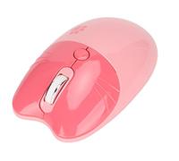 UPALDHOU Double Mode Bt Silent Mouse Ergonomic Mouse Design For the Home Travel Office (Rosy)