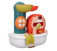 UPALDHOU Dual-Function Lion Bubble Bath Toy, Water Sprayer & Bubble Maker, Interactive Water Wheel, Cute Cartoon Design Set, Encourage Toddler's Bath Time Participation, Safe and