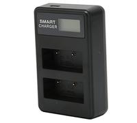 UPALDHOU Dual USB Camera Battery Charger for XT20 XT2 XA7 XA5 XT100 X100F, Safe Battery Station for NP W126, Black ABS Material