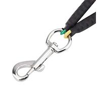 UPALDHOU Durable Steel Wire Dog Cat Grooming Loop, Adjustable Double Noose Ropes for Grooming Table Arm Bath Tub, Suitable for Small Large Pets, Snap Attachment (S)