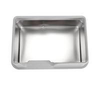 UPALDHOU Easy to Clean Stainless Steel Litter Box with High Walls, Side Entry Design, for Cats, Kittens, and Other Small Pets (Small Size Grey)