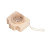 UPALDHOU Educational Play, Bee Eye Vision, Inspire Imagination for Portable Convenience with Unique Camera Design, Oak Wood Prism Lens Toy, Children Toddler (Wood Color)