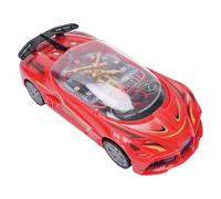 UPALDHOU Electric Car Toy Clock Light Up Racing Car with Vibrant Music Dynamic Lighting for Boys Kids Thrilling Racing Experience Educational Fun