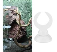 UPALDHOU Fish Tank Suction Cup Clips Airline Tube Holders Clamps for Aquarium, Leafshaped Design, 6 Pack, Suitable for Tube Diameter 15-24mm (White inner diameter 14.6mm)