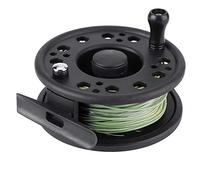 UPALDHOU Fly Fishing Reel Fly Wheel Reel Rod Lightweight Portable GLA7/8 GLA5/6 with Line Backing Line Taper Leader for Fishing Accessories (GLA5/6)