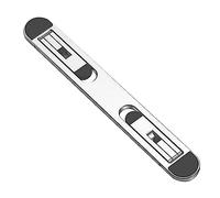 UPALDHOU Folding Laptop Elevator with Desktop Heating, Relieves Stress Back, Design for Office Workers - Aluminum of the Laptop Computer Alloy to Work (Silver)