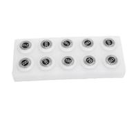 UPALDHOU Golf Club Distance Markers 20 Pack Golf Ball Markers Easy Install Instant Distance Guidance Secure -in Attachment Universal Fit for All Grips with Sturdy ABS Construction (White)