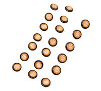 UPALDHOU Golf Club Distance Markers 20 Pack Golf Ball Markers Easy Install Instant Distance Guidance Secure -in Attachment Universal Fit for All Grips with Sturdy ABS Construction (Orange)