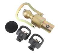 UPALDHOU Gooseneck Ball and Safety Chain Kit, Stainless Steel 2 5/16 Inch Gooseneck Hitch Replacement Ball 30000 Lbs Load Capacity, with Easy Install Quarter Turn Lock System, for F450