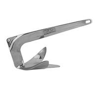UPALDHOU Grapnel 316 Stainless Steel 11lb 5kg for Dinghy Kayak Yacht | Resistant Marine Grade, One Piece Design for Mud Sand Rock, Fits Dinghy Kayak Boat Sailing Fishing