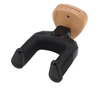 UPALDHOU Guitar Wall Mount Hanger, Gravity Lock Hook with Wooden Base, Secure Storage, Pick Holder, Easy Installation, Space Saving for Guitar Bass Ukulele Banjo