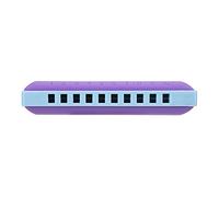 UPALDHOU Harmonica with Safe Resin Build, Clear Tones and Digital Annotations, Ideal First Instrument for Kids and Beginners, Purple Resin Harmonica for Rock Jazz Folk (Two-color - purple)