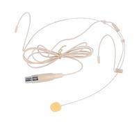 UPALDHOU Headset Microphone Single Ear Earset Headworn Over Ear Hanging Condenser with 46.45in Cable Mini 4 Pin XLR Connector