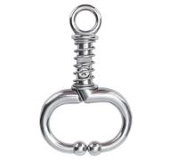 UPALDHOU Heavy Cattle Ferry Neu Stainless Steel Ring Stainless Cow -nose Clamp, Easy -to use Agricultural Accessory for Dairy Cows (Small W spring bull nose ring)