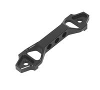 UPALDHOU Heavy Duty Battery Hold Down Bracket for Secure Battery Installation Compatible with Various Car Models Aluminum Alloy 7.13 X 1.65 X 0.79in (Black)