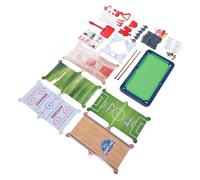 UPALDHOU Kids 6 in 1 Multi Game Table Space-efficient Design Safe Plastic for Home with Pool Foosball Air Hockey Table Tennis Fishing Snaps Lure Connectors Quick Change Lure Clips Tackle