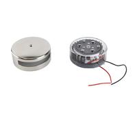 UPALDHOU LED Navigation Lights for Boat, 36 LED Bi Color Bow Light with 225 Degree Angle, Stainless Steel Red Green Water Resistant for Pontoon Yacht Speed Boat (Silver)