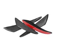 UPALDHOU Lightweight and Durable, Impact Protection and Scratch Proof, Bumper Canards, Racing Style Enhancement Carbon Fiber Bumper Canards, Fits,