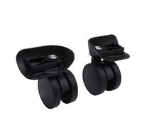 UPALDHOU Luggage Wheels, Suitcase Double Row Wheels for Durable Travel, Black Quiet Casters with 360 Degree Rotation for Business Travel, Weekend Getaways, Outdoor Adventures, Daily Commute