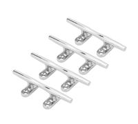 UPALDHOU Marine Grade Stainless Steel Dock Cleat, 4in Dock Cleat, Easy Rope Fastening, Versatile Docking Solution, Polished Finish, Suitable for Yacht, Boat, Ship, Marine Docking, Home Use
